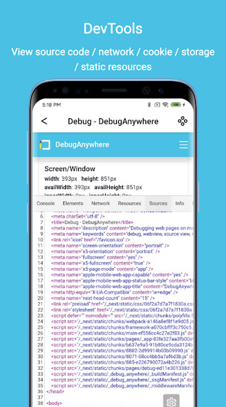 Run android online APK DebugAnywhere from MyAndroid or emulate DebugAnywhere using MyAndroid