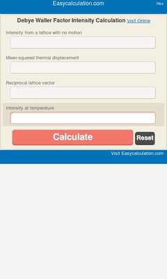 Emulate Android APK Debye Waller Factor Intensity Emulate Android APK Debye Waller Factor Intensity