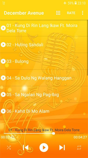 Run android online APK December Avenue - Best Hits - Top Music 2019 from MyAndroid or emulate December Avenue - Best Hits - Top Music 2019 using MyAndroid