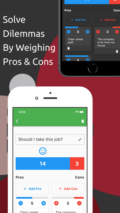 Emulate iPhone app Decision Maker: Pros & Cons using MyAndroid Emulate iPhone app Decision Maker: Pros & Cons using MyAndroid