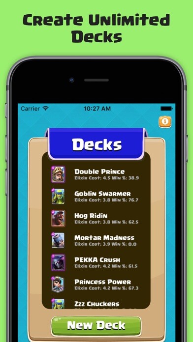 Emulate iPhone app Deck Builder For Clash Royale - Building Guide using MyAndroid Emulate iPhone app Deck Builder For Clash Royale - Building Guide using MyAndroid