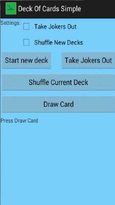 Emulate Android APK Deck of Cards Simple Emulate Android APK Deck of Cards Simple