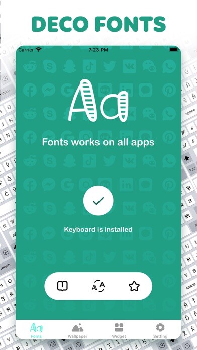 Emulate iPhone app Deco Fonts - Font Art keyboard using MyAndroid Emulate iPhone app Deco Fonts - Font Art keyboard using MyAndroid