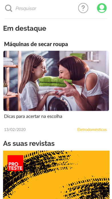 Emulate iPhone app Deco Proteste Revistas using MyAndroid