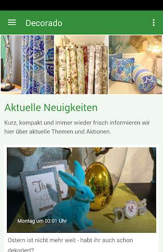 Run android online APK Decorado - DAS STOFF ELDORADO from MyAndroid or emulate Decorado - DAS STOFF ELDORADO using MyAndroid