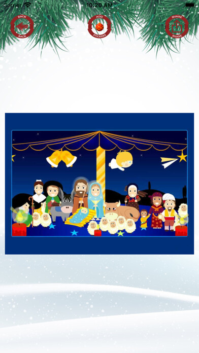 Emulate iPhone app Decorate Christmas portal using MyAndroid