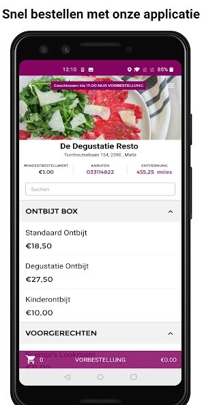 Run android online APK De Degustatie Resto from MyAndroid or emulate De Degustatie Resto using MyAndroid