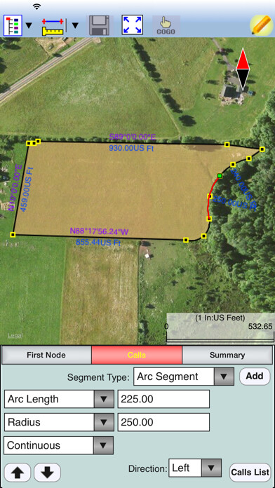 Emulate iPhone app Deed Calls - Area - Perimeter using MyAndroid Emulate iPhone app Deed Calls - Area - Perimeter using MyAndroid