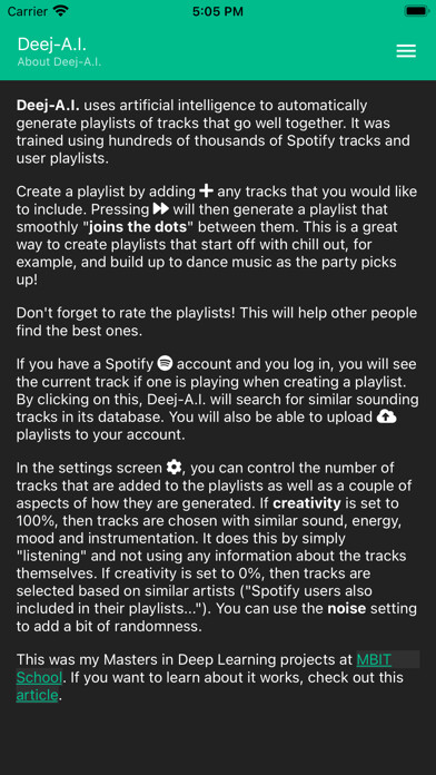 Emulate iPhone app Deej-A.I. using MyAndroid Emulate iPhone app Deej-A.I. using MyAndroid