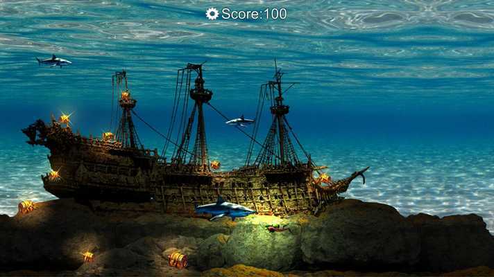 Emulate Android APK Deep Immersion - Sharks, Treasures  Gold