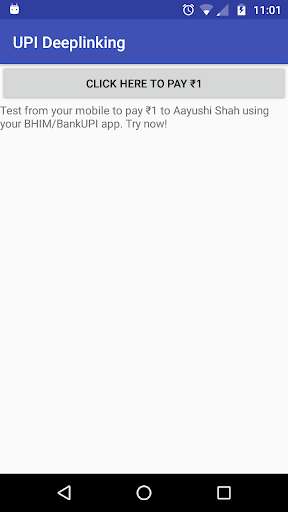 Run android online APK DeepLink UPI Module from MyAndroid or emulate DeepLink UPI Module using MyAndroid