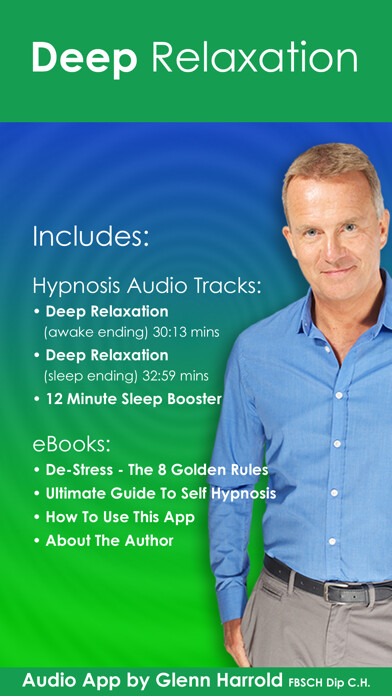 Emulate iPhone app Deep Relaxation Hypnosis AudioApp-Glenn Harrold using MyAndroid Emulate iPhone app Deep Relaxation Hypnosis AudioApp-Glenn Harrold using MyAndroid
