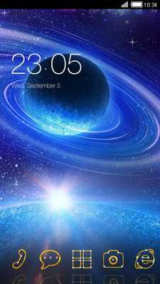 Emulate Android APK Deep Space CLauncher Theme