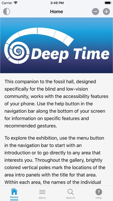 Emulate iPhone app Deep Time Audio Description using MyAndroid Emulate iPhone app Deep Time Audio Description using MyAndroid