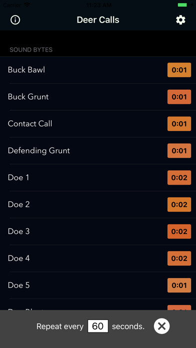 Emulate iPhone app Deer Calls & Hunting Sounds using MyAndroid Emulate iPhone app Deer Calls & Hunting Sounds using MyAndroid
