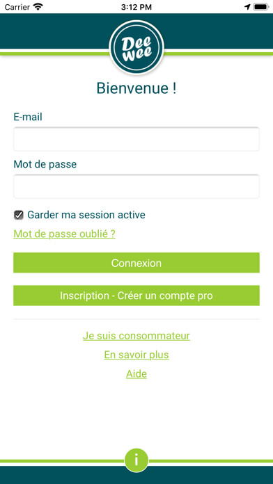 Emulate iPhone app DeeWee Retailer Admin using MyAndroid