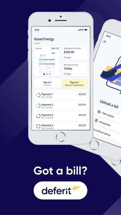 Emulate iPhone app Deferit: Pay bills in 4 using MyAndroid Emulate iPhone app Deferit: Pay bills in 4 using MyAndroid
