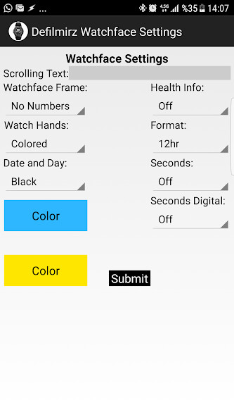 Run android online APK Defilmirz Watchface Settings from MyAndroid or emulate Defilmirz Watchface Settings using MyAndroid Run android online APK Defilmirz Watchface Settings from MyAndroid or emulate Defilmirz Watchface Settings using MyAndroid