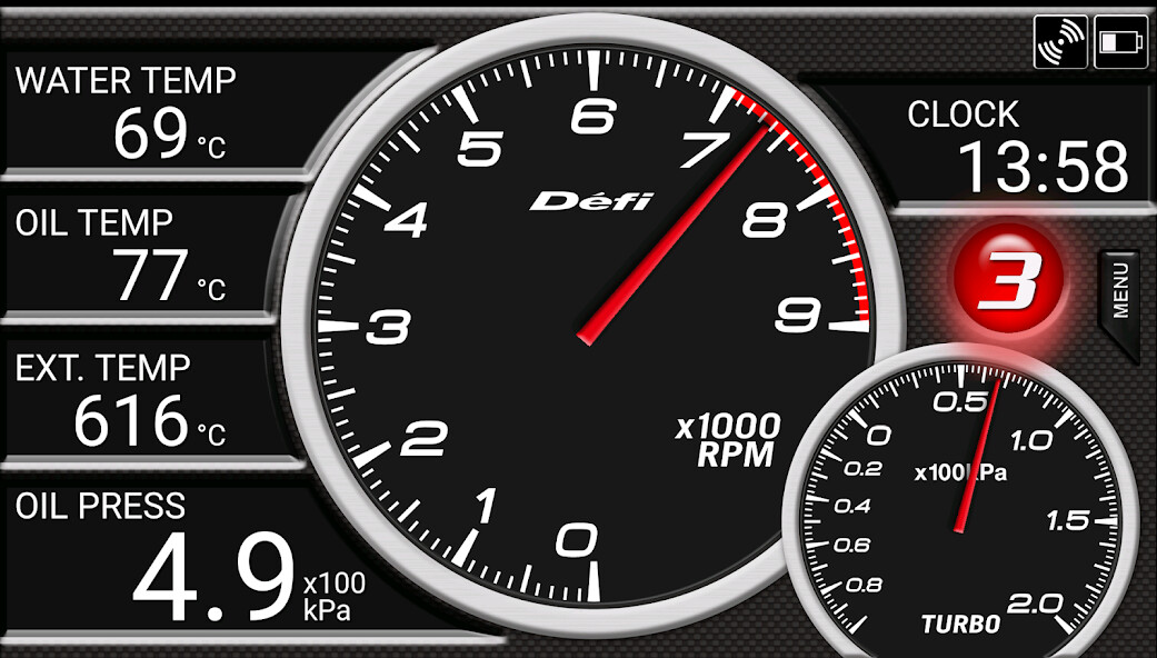 Emulate iPhone app Defi Meter C using MyAndroid Emulate iPhone app Defi Meter C using MyAndroid