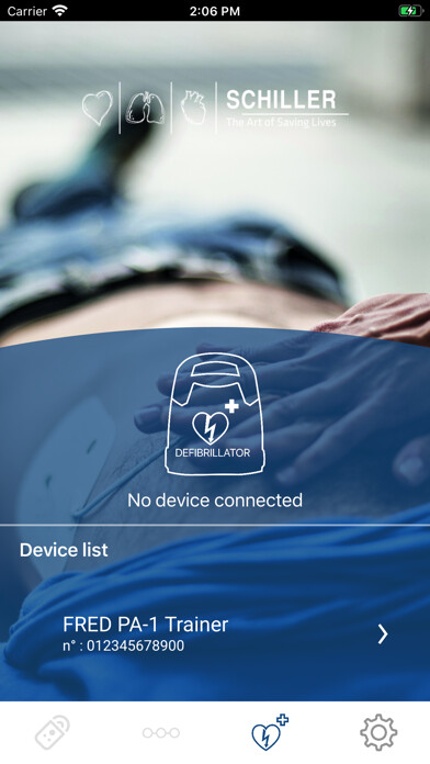 Emulate iPhone app Defi training by SCHILLER using MyAndroid