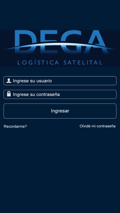 Emulate iPhone app Dega Logistica Satelital using MyAndroid