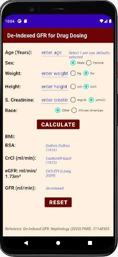 Run android online APK De-indexed GFR for Drug Dosing from MyAndroid or emulate De-indexed GFR for Drug Dosing using MyAndroid Run android online APK De-indexed GFR for Drug Dosing from MyAndroid or emulate De-indexed GFR for Drug Dosing using MyAndroid