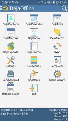 Emulate Android APK DejaOffice