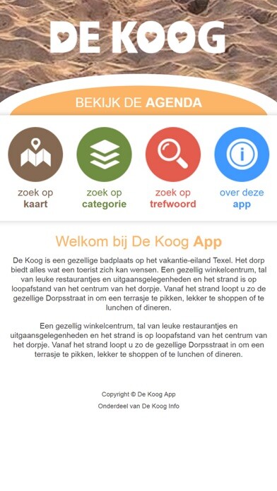 Emulate iPhone app De Koog Texel using MyAndroid Emulate iPhone app De Koog Texel using MyAndroid