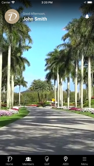 Emulate iPhone app Delaire Country Club using MyAndroid
