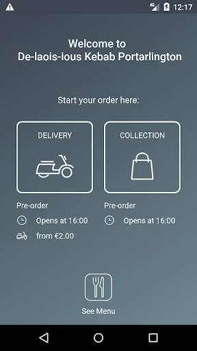 Run android online APK De-laois-ious Kebab Portarlington from MyAndroid or emulate De-laois-ious Kebab Portarlington using MyAndroid