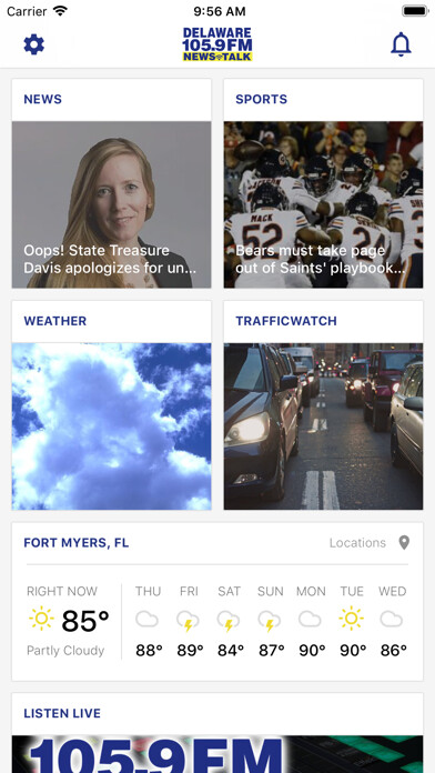Emulate iPhone app Delaware 105.9 News Talk using MyAndroid Emulate iPhone app Delaware 105.9 News Talk using MyAndroid