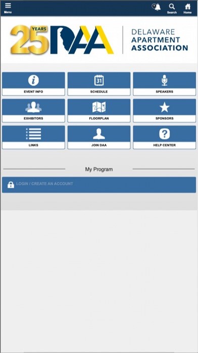 Emulate iPhone app Delaware Apartment Association using MyAndroid