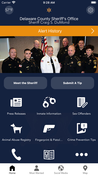 Emulate iPhone app Delaware County NY Sheriff using MyAndroid Emulate iPhone app Delaware County NY Sheriff using MyAndroid