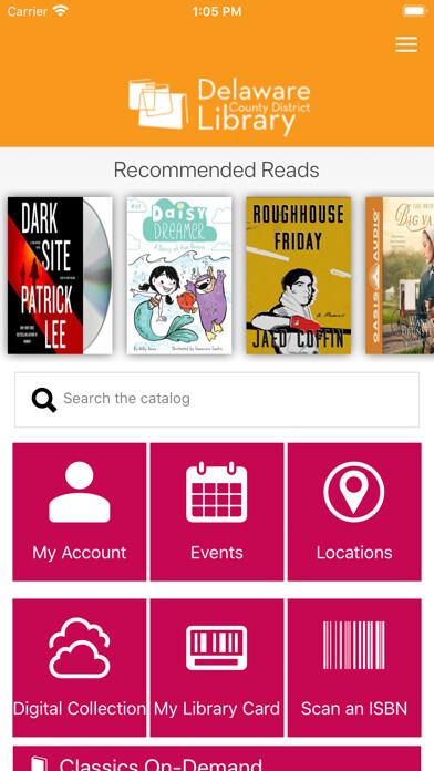 Emulate iPhone app Delaware Library using MyAndroid Emulate iPhone app Delaware Library using MyAndroid