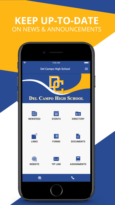 Emulate iPhone app Del Campo High School using MyAndroid Emulate iPhone app Del Campo High School using MyAndroid
