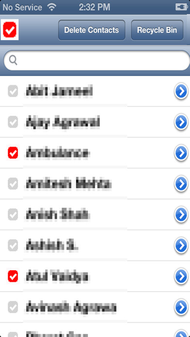 Emulate iPhone app DeleteContacts using MyAndroid Emulate iPhone app DeleteContacts using MyAndroid
