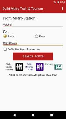 Emulate Android APK Delhi Metro Updated Fare