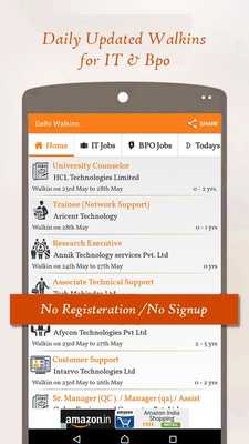 Emulate Android APK Delhi - Ncr Walkins 2018 - Jobs For Freshers