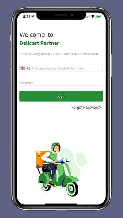 Emulate iPhone app Delicart - Delivery Partner using MyAndroid Emulate iPhone app Delicart - Delivery Partner using MyAndroid