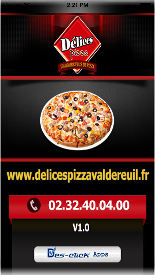 Emulate iPhone app Delices Pizza 27 using MyAndroid Emulate iPhone app Delices Pizza 27 using MyAndroid