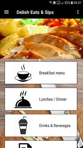 Run android online APK Delish Eats & Sips from MyAndroid or emulate Delish Eats & Sips using MyAndroid Run android online APK Delish Eats & Sips from MyAndroid or emulate Delish Eats & Sips using MyAndroid