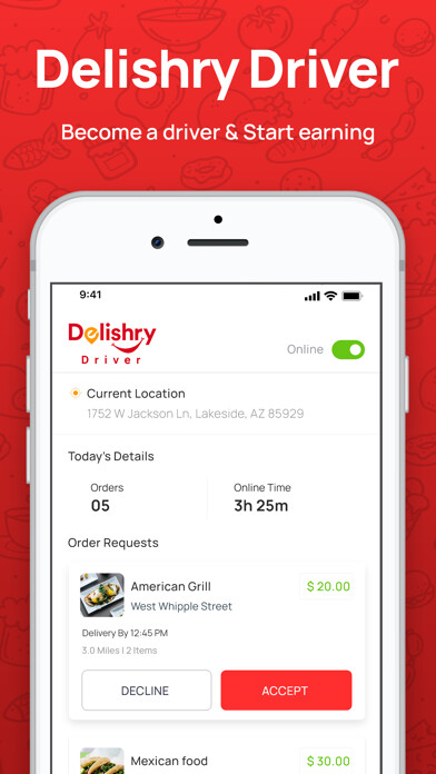 Emulate iPhone app Delishry Driver using MyAndroid Emulate iPhone app Delishry Driver using MyAndroid