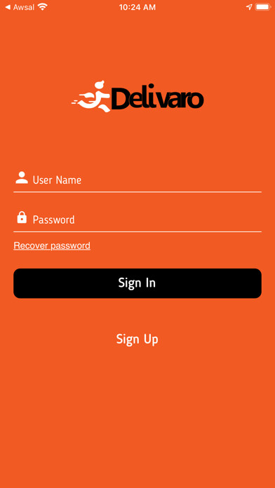 Emulate iPhone app Delivaro Customer using MyAndroid Emulate iPhone app Delivaro Customer using MyAndroid