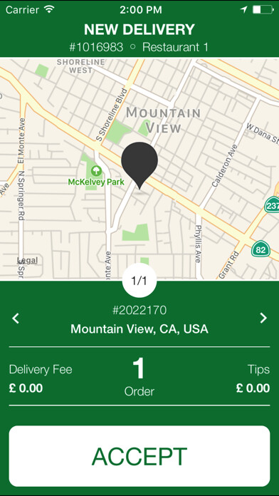 Emulate iPhone app Deliver Eats Courier using MyAndroid