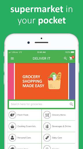 Run android online APK Deliver It - Food & Grocery from MyAndroid or emulate Deliver It - Food & Grocery using MyAndroid