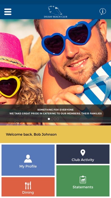 Emulate iPhone app Delray Beach Club using MyAndroid