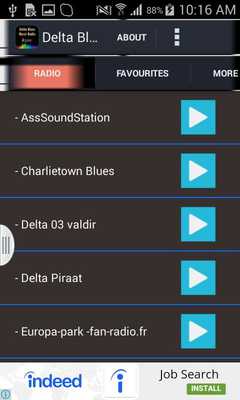 Emulate Android APK Delta Blues Music Radio