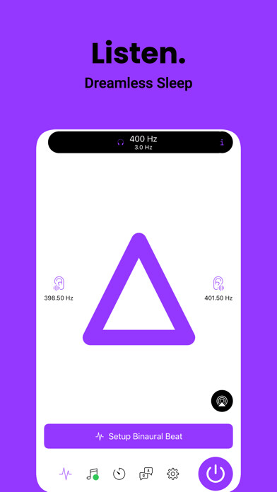 Emulate iPhone app Delta Brain Binaural Waves using MyAndroid