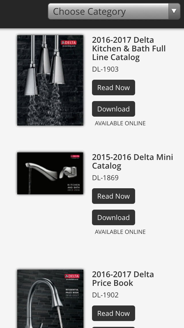 Emulate iPhone app Delta Faucet Catalogs using MyAndroid Emulate iPhone app Delta Faucet Catalogs using MyAndroid