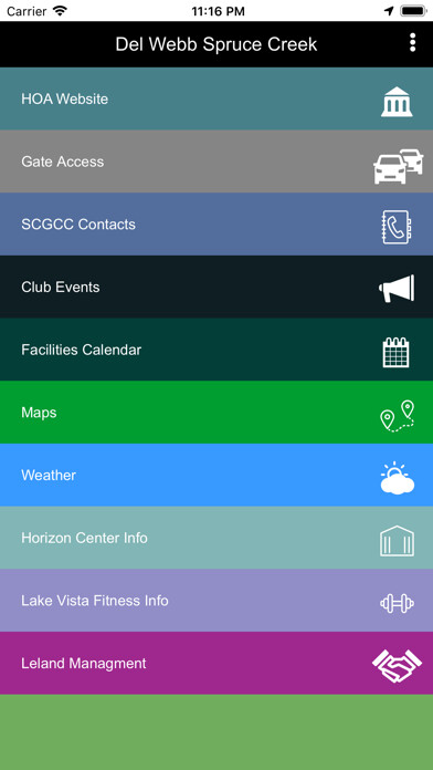 Emulate iPhone app Del Webb Spruce Creek using MyAndroid
